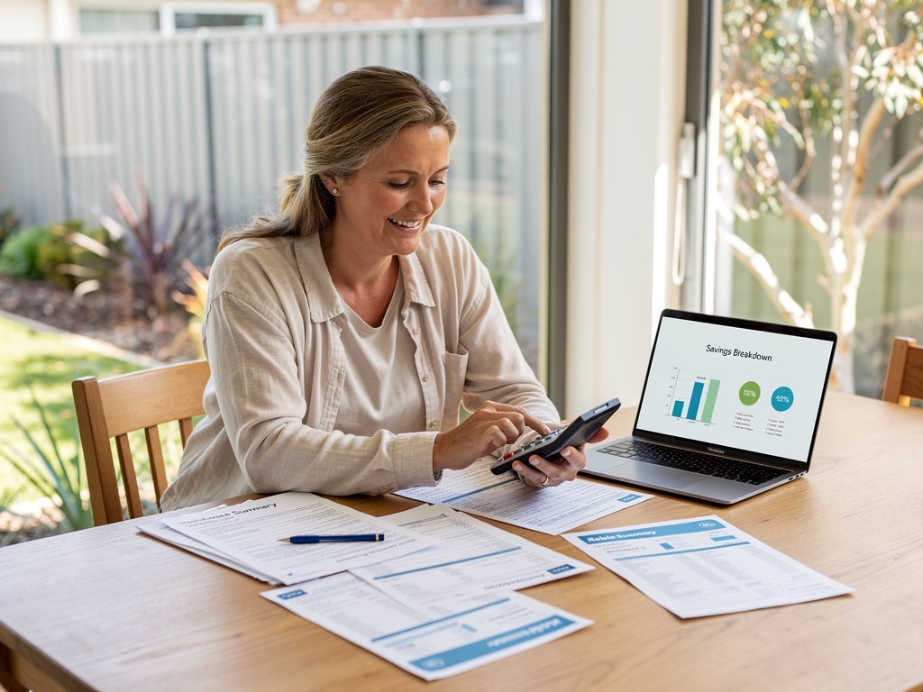 Homeowner calculating costs to understand Solar Power Installation Price breakdown for 2026